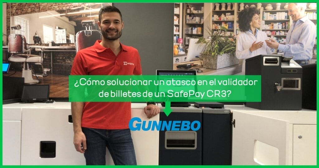Cómo solucionar un atasco en el validador de billetes Safepay CR3